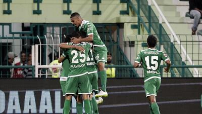 Al Shabab have forced their way back into the title race with a 2-0 win over Sharjah. Jeffrey E Biteng / The National