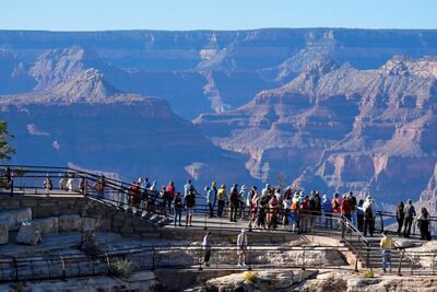 The Grand Canyon National Park in Arizona is one of the US national parks where new fees for foreign tourists will come into effect. AP