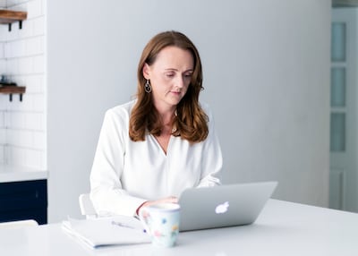 Carol Glynn advises women in the UAE how to invest their money. Reem Mohammed / The National