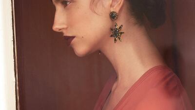 Dress POR, Bottega Venetta' Earrings, Dh826 Elsa O. Courtesy Alex Trommlitz