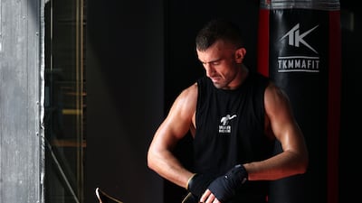 Mohammad Yahya trains for his upcoming fight against Mehdi Saadi.