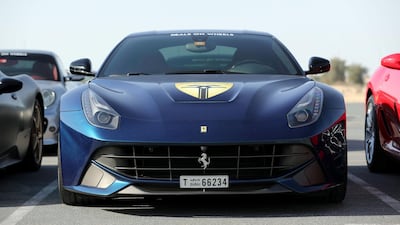 A Ferrari F12berlinetta . Chris Whiteoak / The National