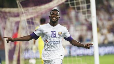 Ibrahim Diaky could be a factor for Al Ain in offence when they host champions Al Ahli on Monday night. Al Marzooqi / The National