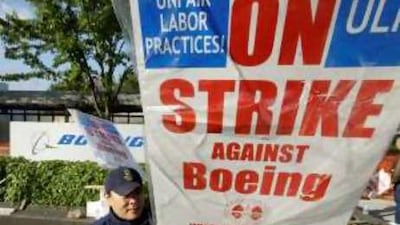 Knock-on effect: the strike at Boeing is negatively impacting Gulf carriers and they have been forced to curtail expansion plans.
