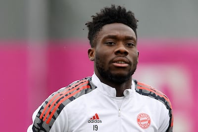 Alphonso Davies is in contention to return to the Bayern Munch line-up to face Villarreal. AFP