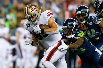 San Francisco 49ers tight end George Kittle. Reuters