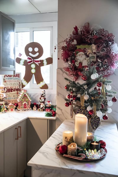 Gingerbread-themed kitchen in the Watson home. Photo Antonie Robertson / The National