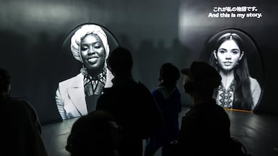 Visitors stream into the Women's Pavilion at Expo 2025 Osaka to listen to the stories of women from around the world. Victor Besa / The National