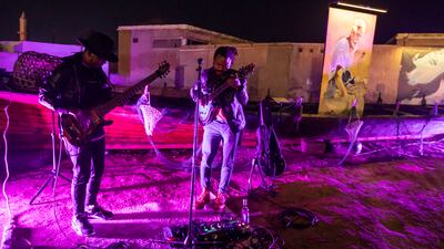 Live bands entertain visitors on opening night at Al Jazirah Al Hamra heritage village