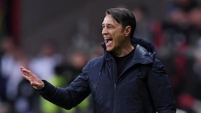 Bayern Munich coach Niko Kovac watches his side getting thrashed by Eintracht Frankfurt, a result that could cost him his job. Getty