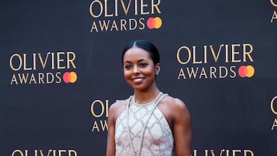 Adrienne Warren arrives at the Olivier Awards at the Royal Albert Hall on April 7, 2019. EPA