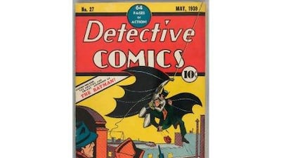 Innocent days - Batman's first appearance in 1939. In Batman: Noël, a new comic-book treatment of the Dickens classic, A Christmas Carol, he is cast as an embittered Scrooge figure. AP Photo / Heritage Auction Galleries