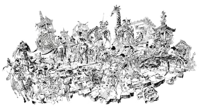 An artwork from Kim Jung Gi's latest Sketch Collection, published in 2022. Photo: Kim Jung Gi