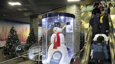 Ski Dubai is getting in the Christmas spirit