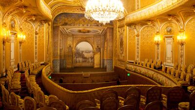 The restoration of Château de Fontainebleau's Imperial Theatre - The Sheikh Khalifa bin Zayed Al Nahyan Theatre - enters its final phase. Courtesy TCA Abu Dhabi