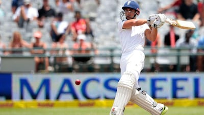 England's batsman James Taylor playing a shot during day five of the second Test match between South Africa and England at Newlands Stadium in Cape Town on January 6, 2016 Nottinghamshire. Gianluigi Guercia / AFP
