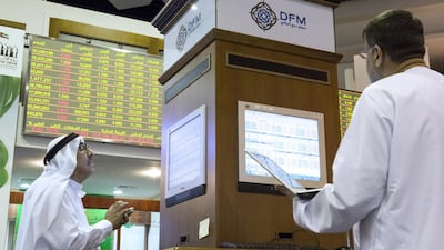 Stocks rose on the Dubai Financial Market on Thursday. Duncan Chard for The National