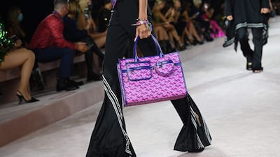 A look from Versace's spring/summer 2022 presentation in Milan. AFP