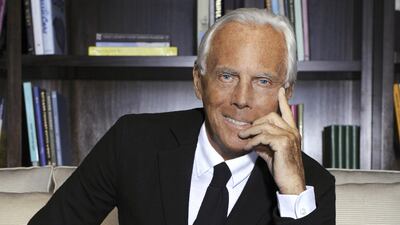 Giorgio Armani is bringing his One Night Only show to Dubai this week. Photo: Stefano Guindani