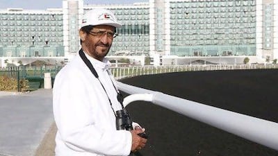 Ali Rashid Al Raihe will saddle up to three horses for the Jebel Ali races. Jeffrey E Biteng / The National