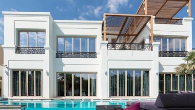 An exterior view of the villa at Al Barari. Courtesy LuxuryProperty.com