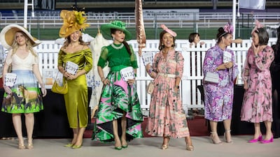 Participants at the Dubai World Cup Style Stakes in 2024. Antonie Robertson / The National