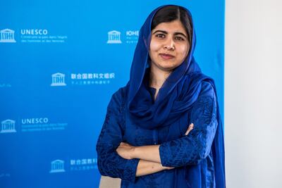 Nobel Peace Prize laureate Malala Yousafzai says climate change could take millions of girls out of school in developing countries. Pool via REUTERS