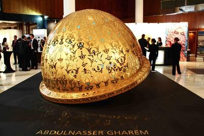 ‘Messenge/Messenger’ by artist Abdulnasser Gharem sold for Dh3.09m in 2011. Courtesy Abdulnasser Gharem