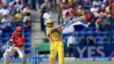 Glenn Maxwell's knock that followed ensured Brendon McCullum's knock went in vain after his explosive half-century took Chennai Super Kings past the 200-mark. Ravindranath K / The National