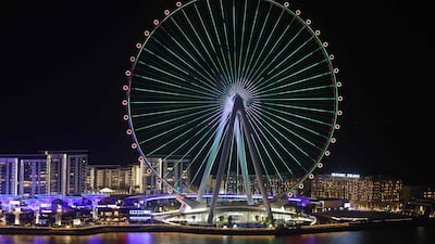 At more than 250 metres in height, Ain Dubai has 48 cabins that offer views of landmarks including Burj Al Arab and Palm Jumeirah. AFP