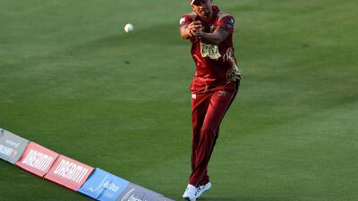 Northern Warriors' Rayad Emrit drops a catch. Chris Whiteoak / The National