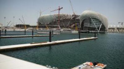 The Yas Island development that will be used to berth superyachts during the Abu Dhabi Grand Prix.