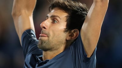 Novak Djokovic claws his way back into the match and championship after winning the second set 7-5. Suhaib Salem / Reuters
