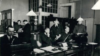 The Telegraph Room of Buckingham Palace Post Office. Shutterstock