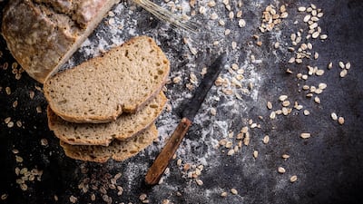 Sourdough bread is naturally low in gluten. Getty