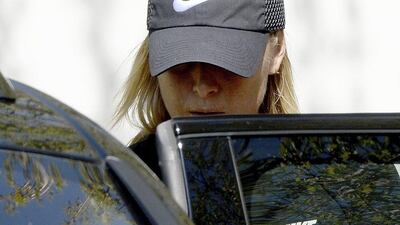 Maria Sharapova will resume her tennis career on Wednesday after her 15 month ban. Bernd Weissbrod / AP Photo