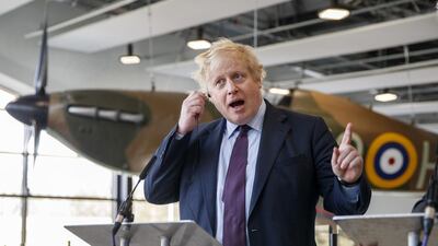 British foreign secretary Boris Johnson said his government's "quarrel" was with Putin rather than the Russian people. (Getty Images)