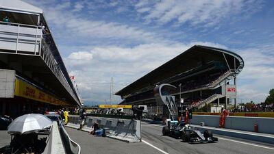Mercedes-GP driver Lewis Hamilton drives during the qualifying session at the Circuit de Catalunya on May 14, 2016 in Montmelo on the outskirts of Barcelona ahead of the Spanish Formula One Grand Prix. AFP / TOM GANDOLFINI