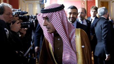 Saudi foreign minister Adel Al Jubeir at the Middle East conference in Warsaw. The Quad of Nations - the US, Britain, UAE and Saudi Arabia - called on the Houthis for a rapid and full compliance with the Stockholm agreement. Reuters