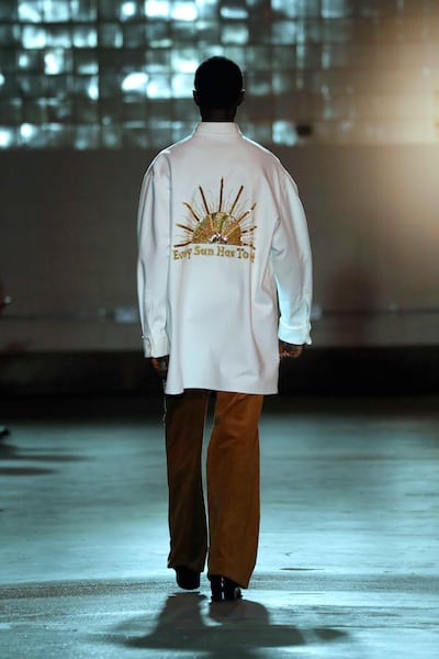 There was also a rising sun motif, a familiar symbol in Sharjah. Courtesy Qasimi