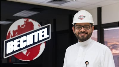Abdulrahman Al-Ghabban was appointed as Saudi Arabia country manager for the US-based construction company, Bechtel last month. Courtesy of Bechtel