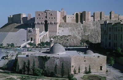 The 13th-century Sultaniyya Mosque Complex in Aleppo. Courtesy Syrian Heritage Archive Project