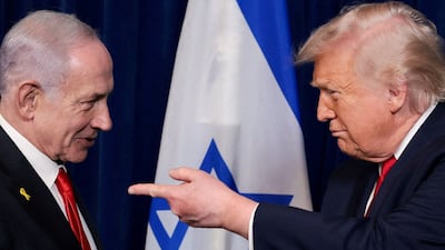 Benjamin Netanyahu with Donald Trump. Reuters