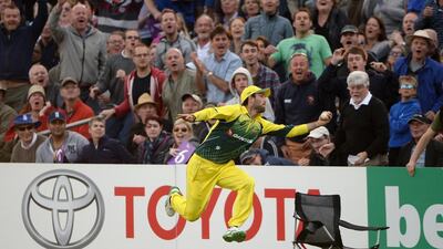 Glenn Maxwell’s catch to dismiss England’s Liam Plunkett may not have won Australia the one-day international on Friday, but it was one of the game’s most invigorating pieces of cricket. Philip Brown / Reuters