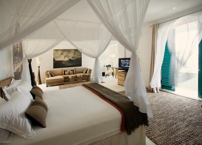 All rooms are very spacious and quiet, with four-poster beds, cavernous wardrobes, soft furnishings and decor reflecting the rest of the hotel, plus an air-conditioner, which is very necessary in the heat. Courtesy Oyster Bay