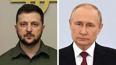 Ukrainian leader Volodymyr Zelenskyy and Russian President Vladimir Putin have been invited to attend this year's event. Getty / AFP