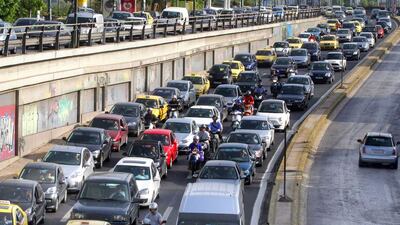 1. ATHENS, Greece - 659 passenger cars per 1,000 inhabitants. Orestis Panagiotou / EPA