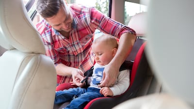 Since July 1, a total of 7,592 drivers were handed the Dh400 penalties. A further 2,394 fines were issued for passengers not buckling up in the back. Getty Images