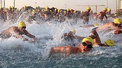 A total of 718 swimmers of vastly differing ages and abilities competed in the races at the Corniche beach during the inaugural Abu Dhabi Swimming Festival at the weekend.