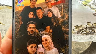 The Fahs family were killed in a strike on the home where they were sheltering. Nada Maucourant Atallah / The National